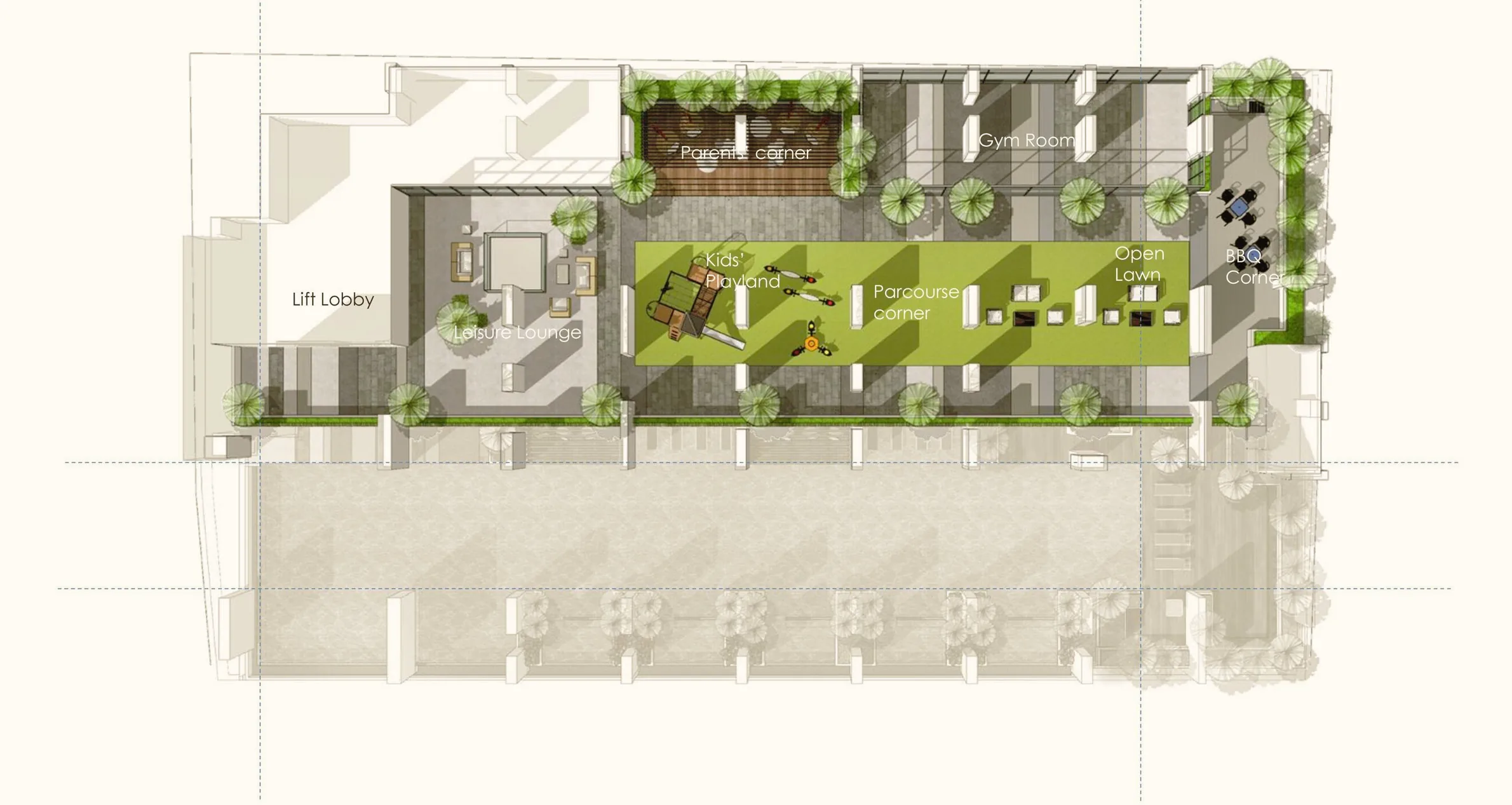 Codrington Residence Level 10 family and fitness facility plan