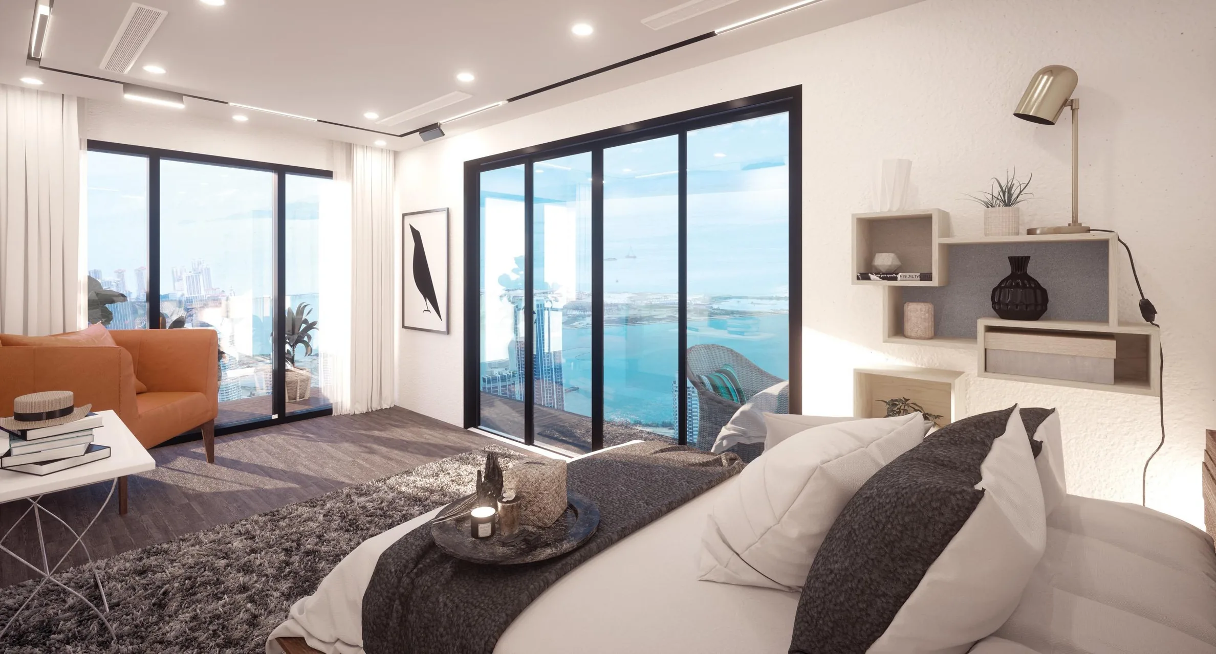 Codrington Residence living room artist impression
