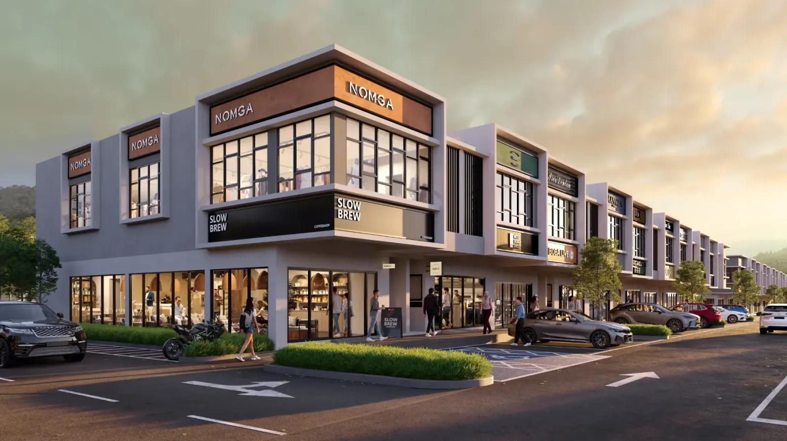 Artist's impression of The Shoppes at Paramount Embun Hills