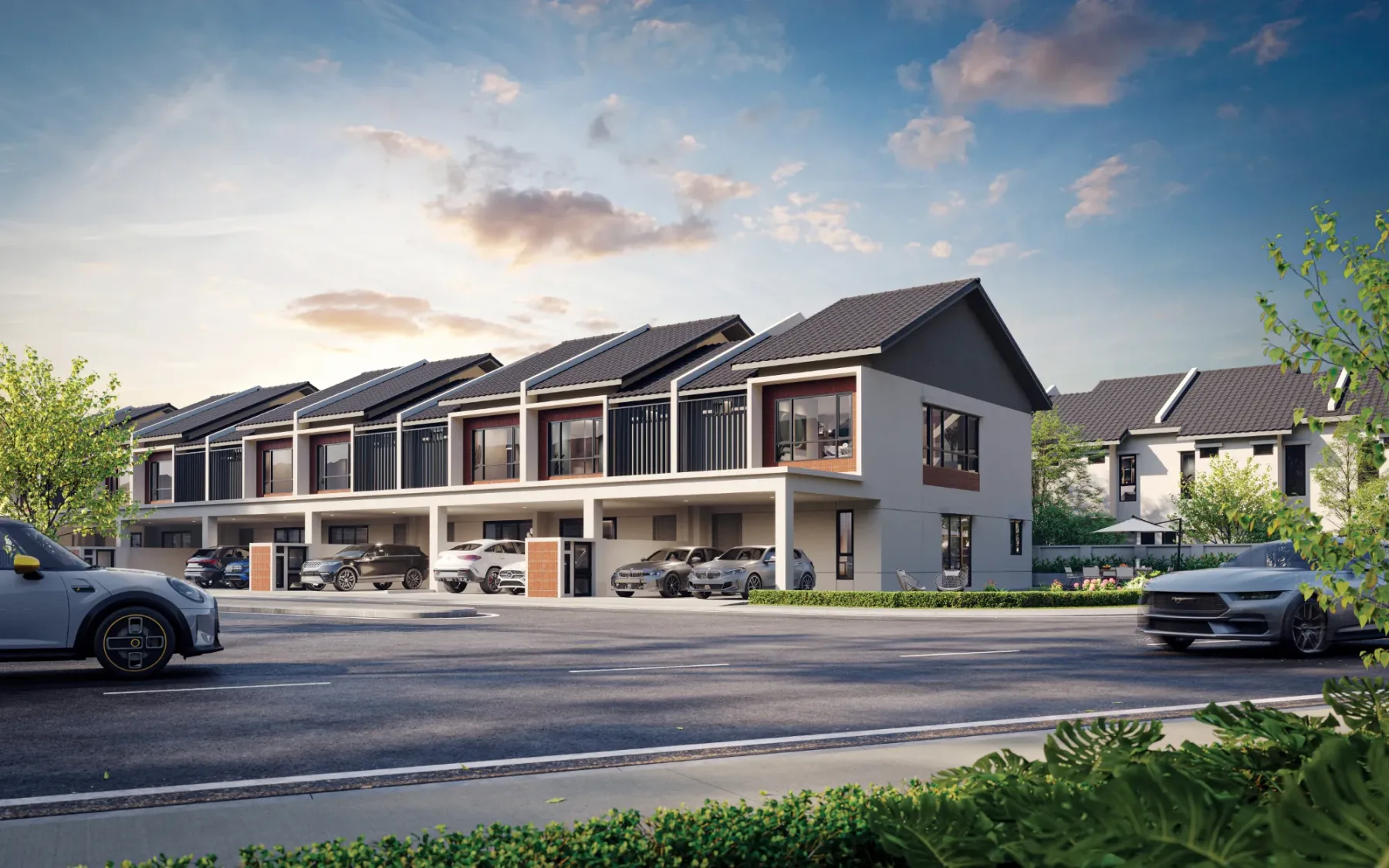 Artist's impression of Paramount Embun Hills 2-storey terrace homes