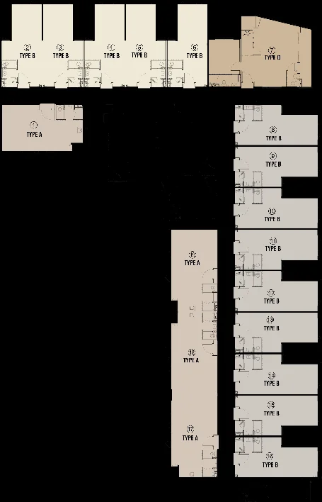 Official G'Vinton Typical floor arrangement