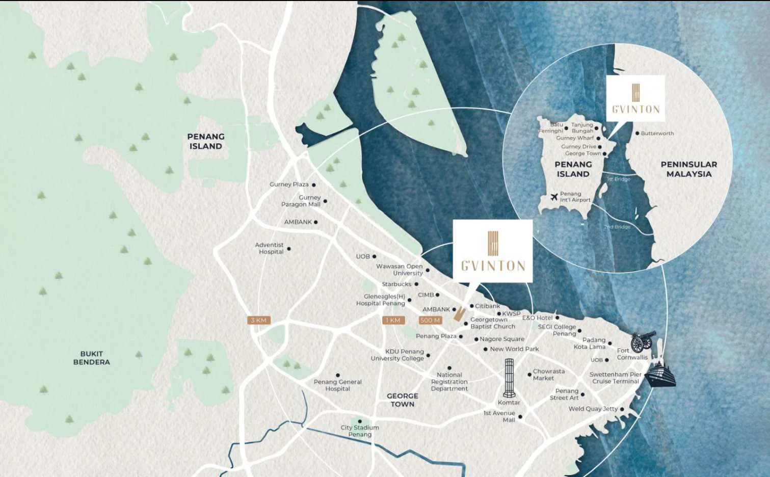 Official G'Vinton Official location overview