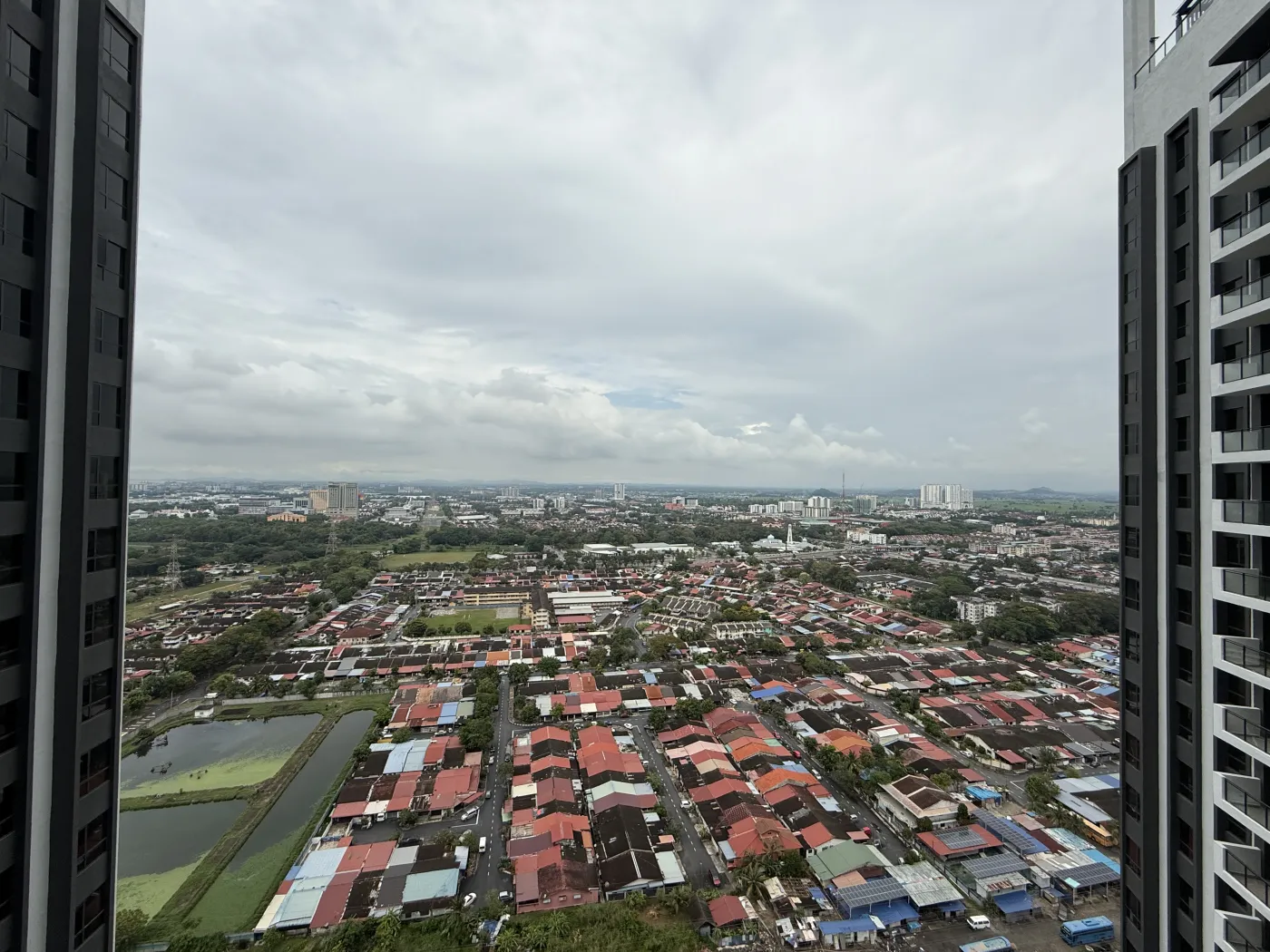Actual high-floor mainland view from GEM Residences