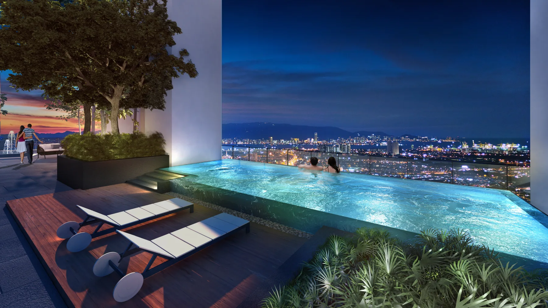 Artist's impression of the GEM Residences sky jacuzzi