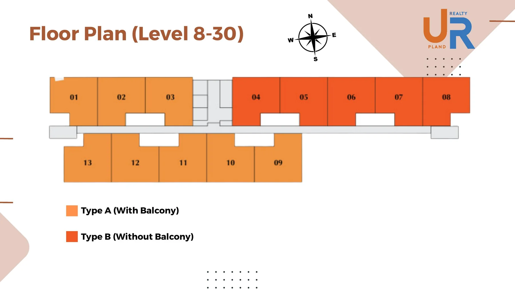 Harbour View Residence Level 8 to 30 floor plan