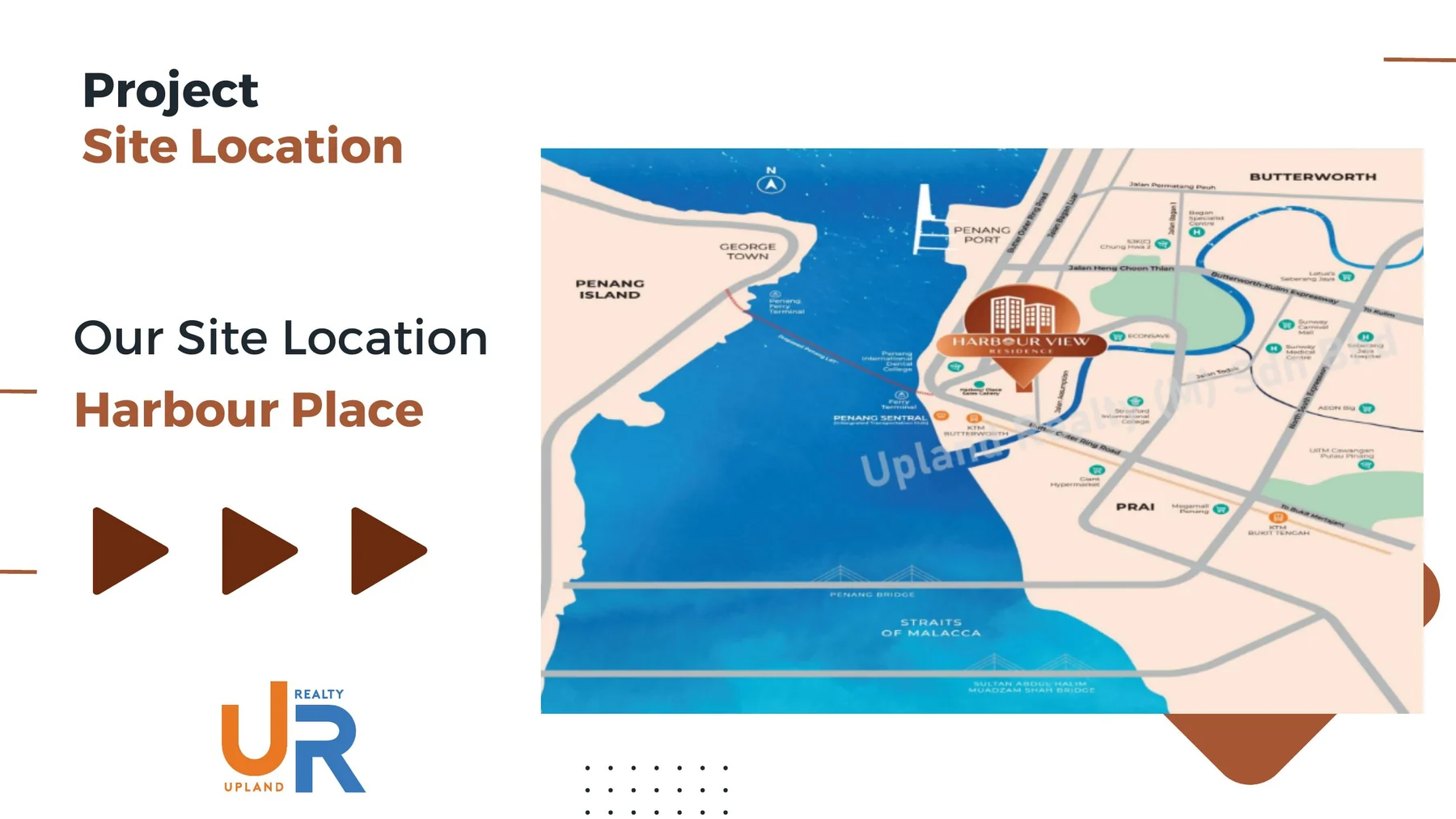 Harbour View Residence official location map at Harbour Place Butterworth