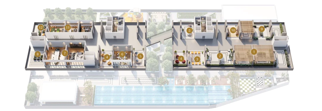 Lumina Residence Level 10 official facilities plan