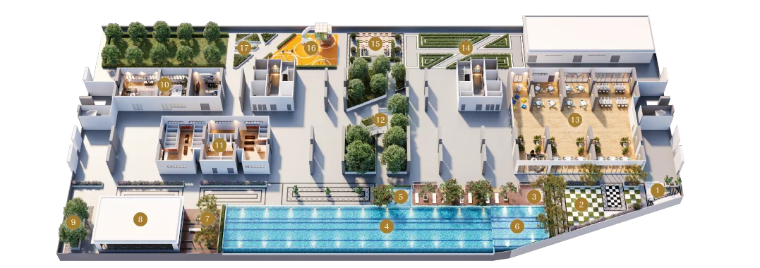 Lumina Residence Level 9 official facilities plan