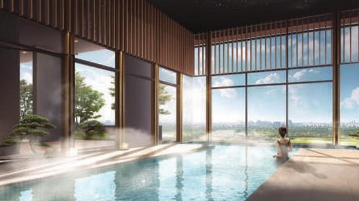 Mezon wellness facility impression with Japanese-inspired onsen mood