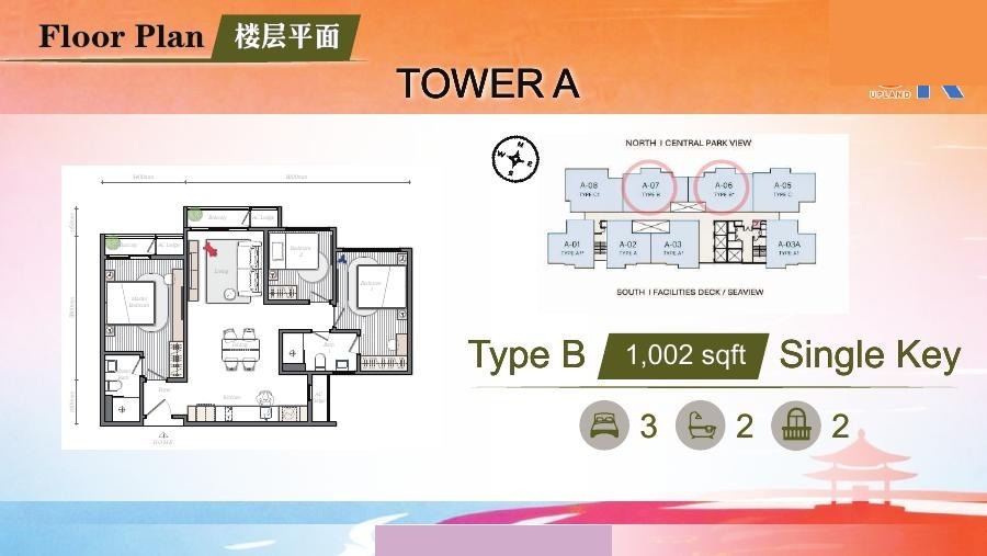 Mezon Tower A Type B official floor plan