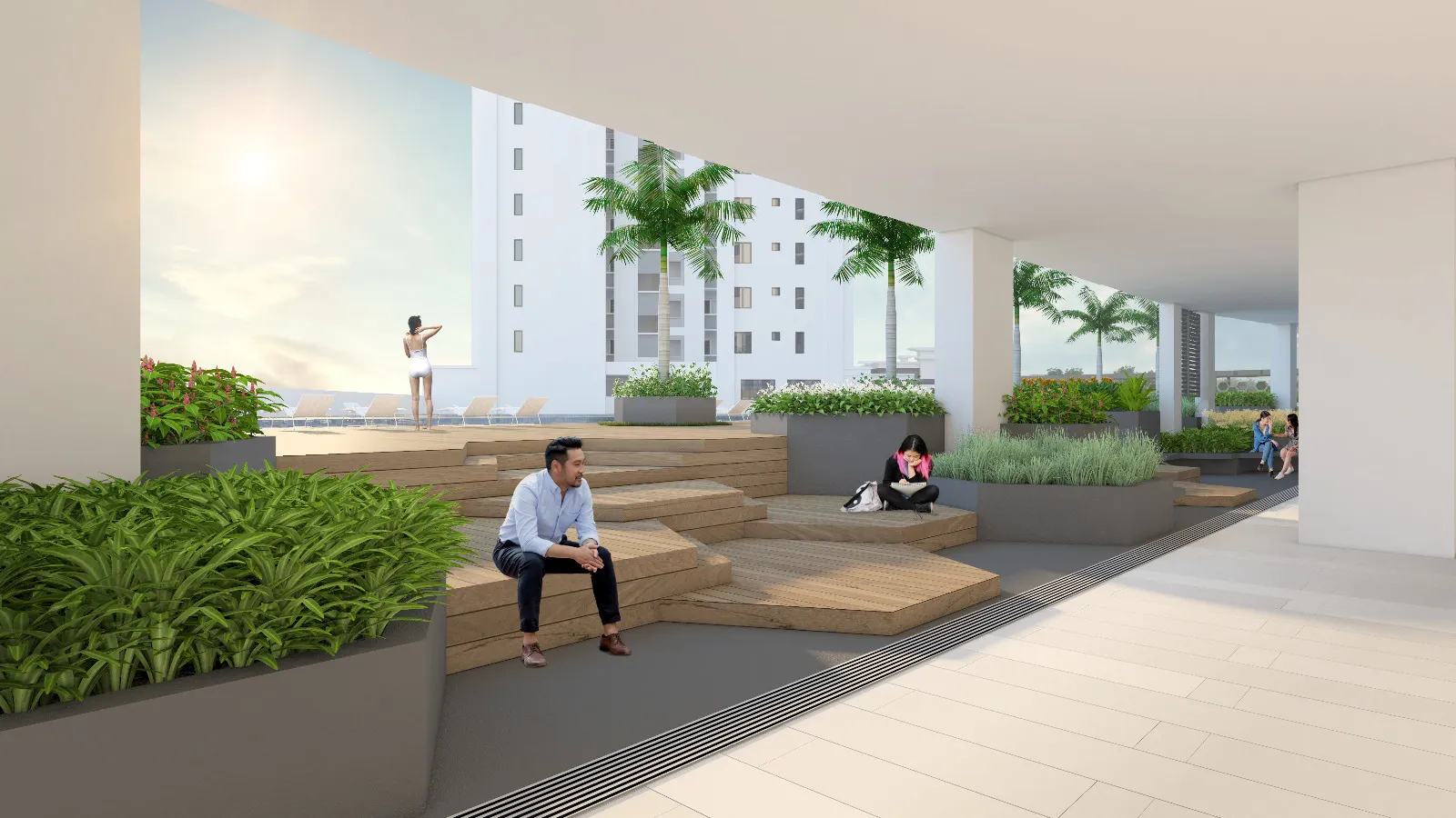 Montview Residence podium garden artist impression