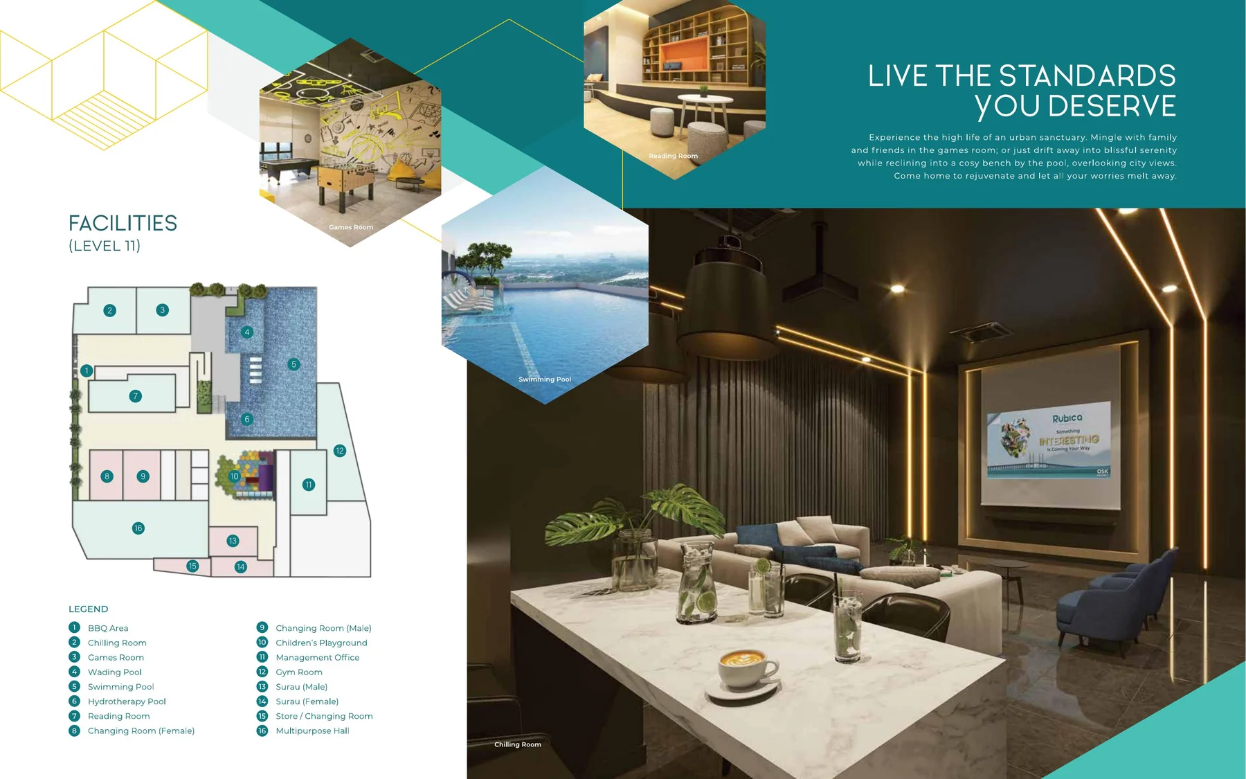 OSK Rubica facilities and interior lounge impression