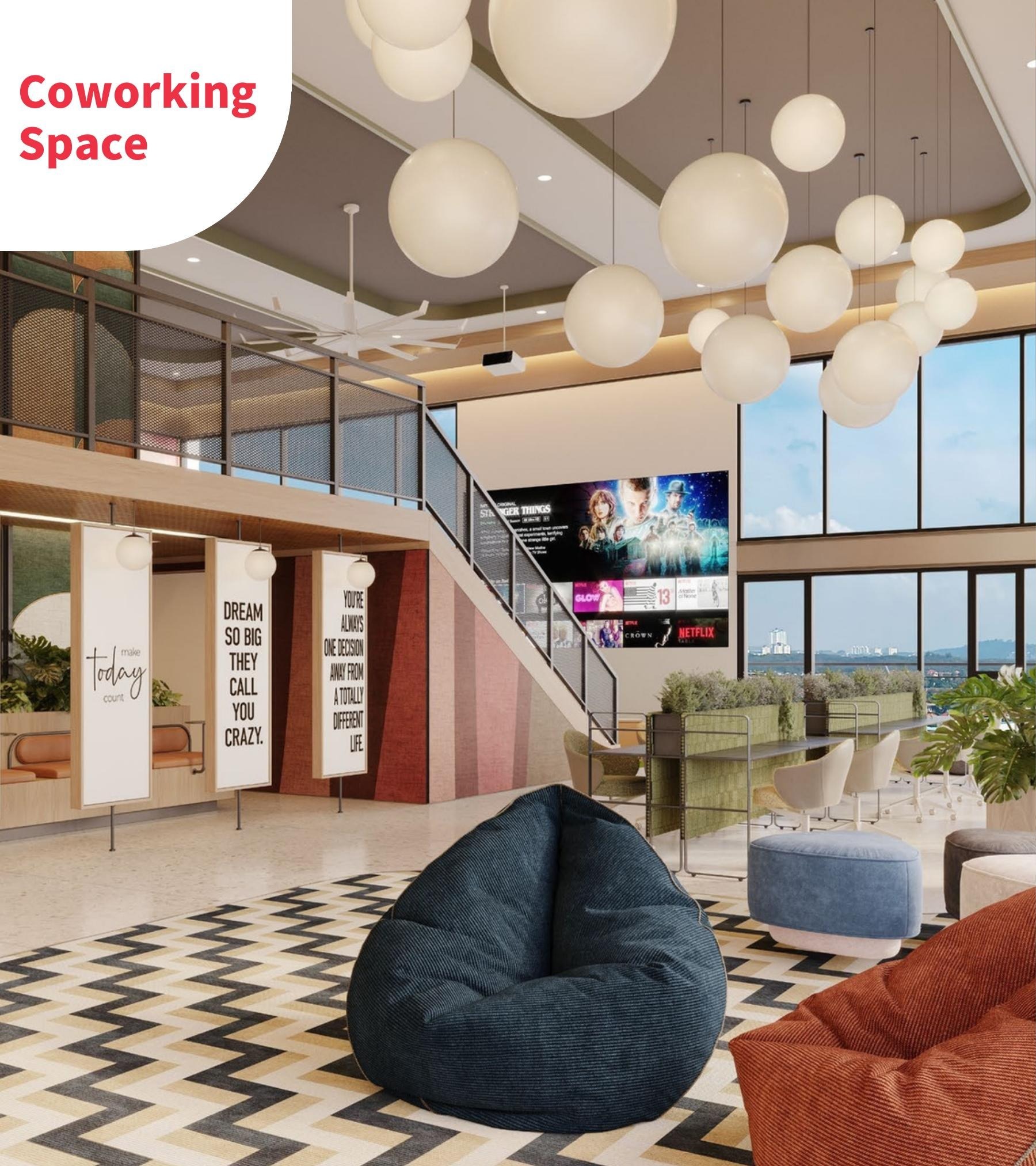 Seiras Residences coworking lounge official-derived impression