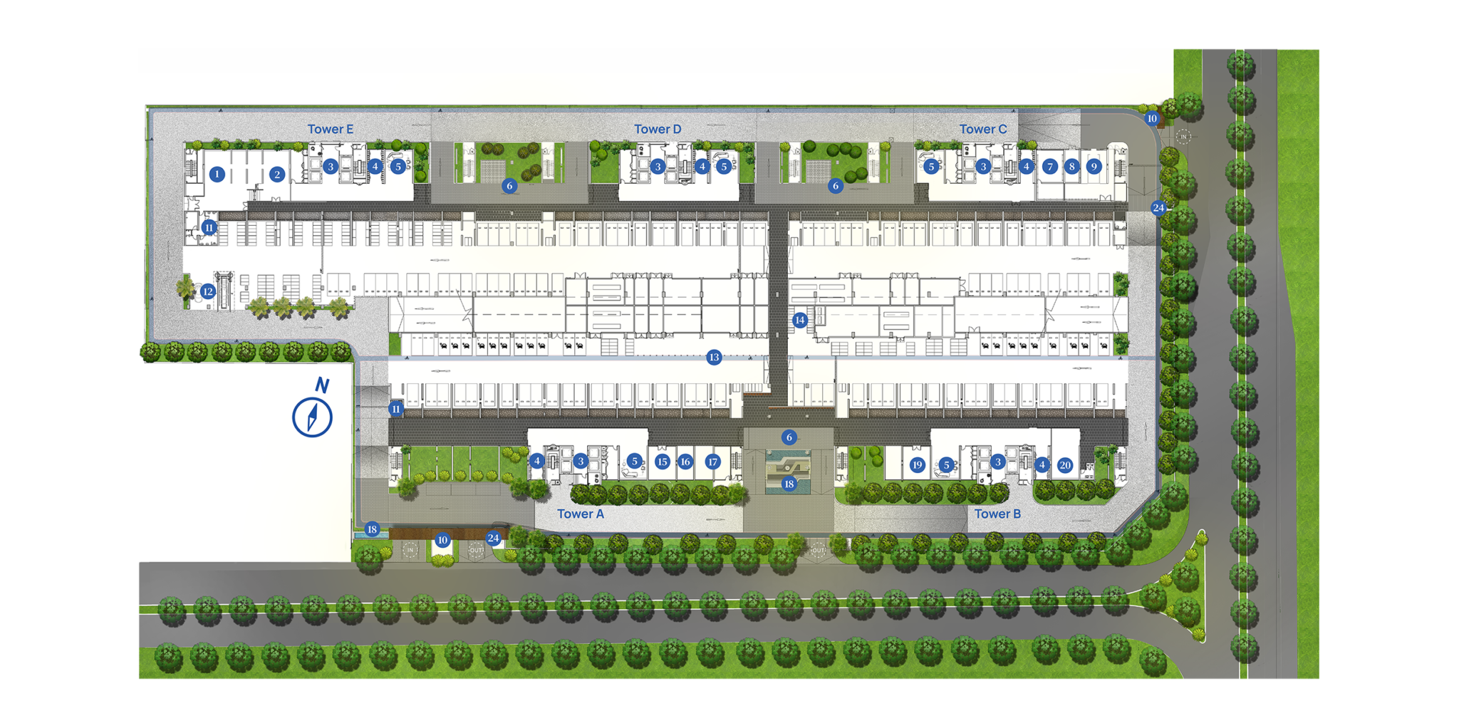 Official Vertu Resort ground floor facility plan