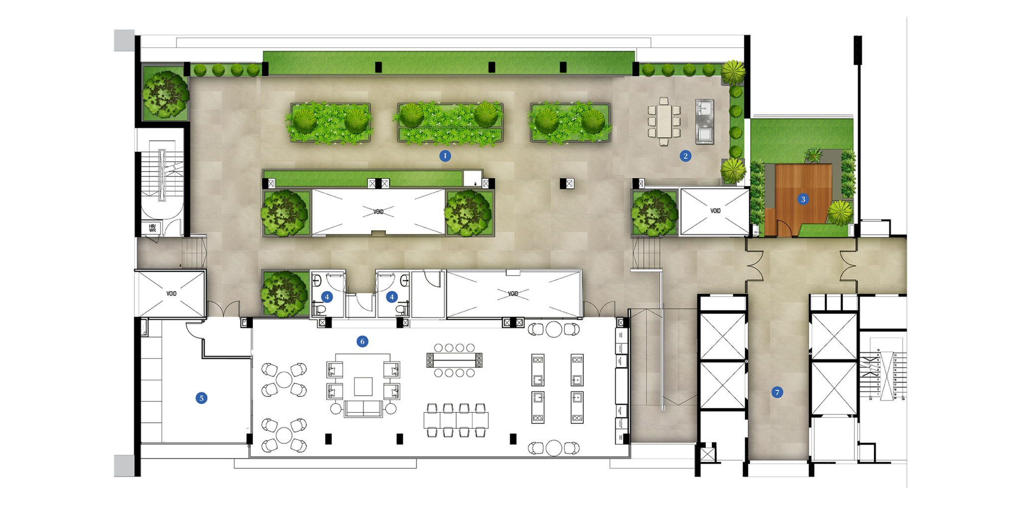 Official Vertu Resort Tower B Level 34 facility plan