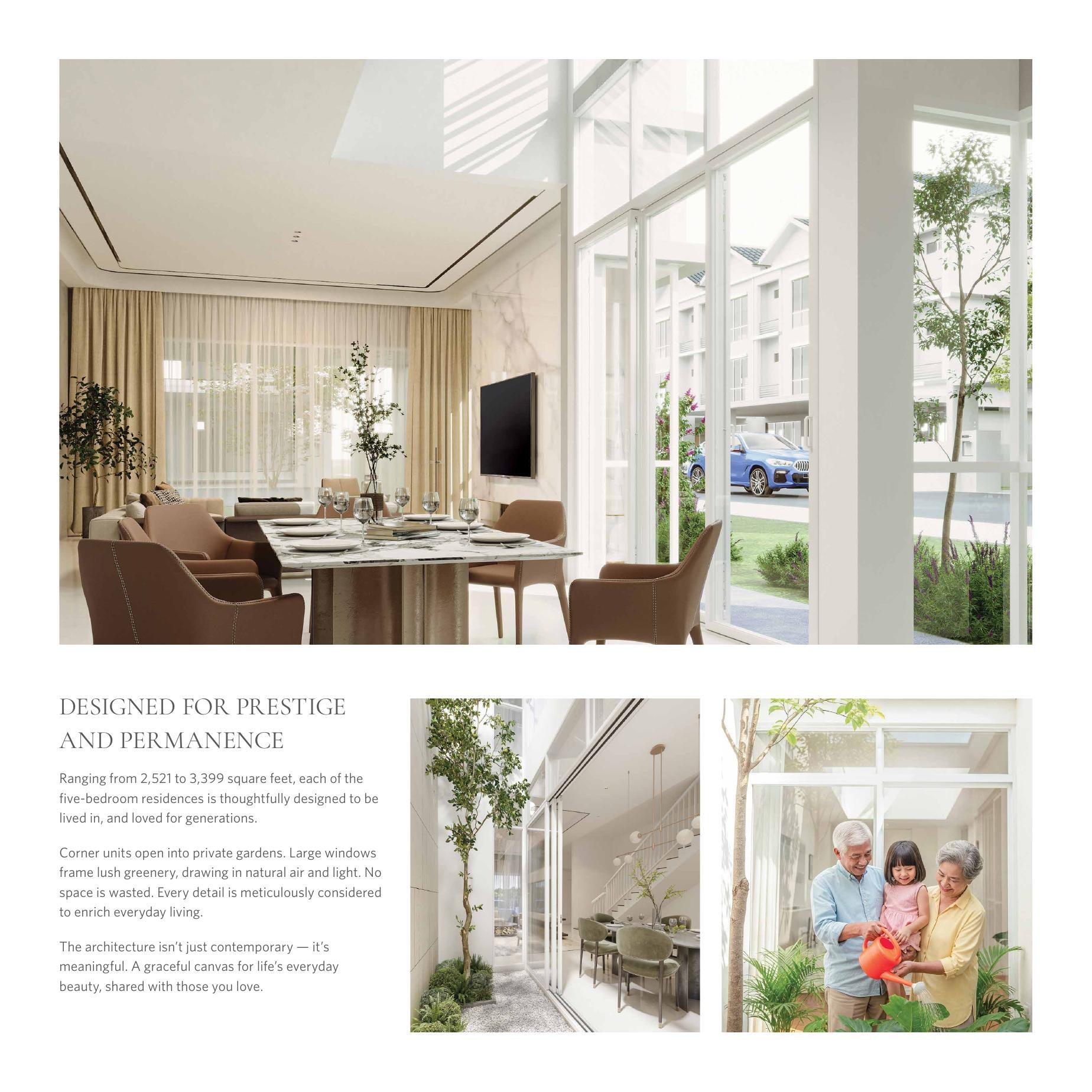 Official Viluxe interior and courtyard lifestyle page