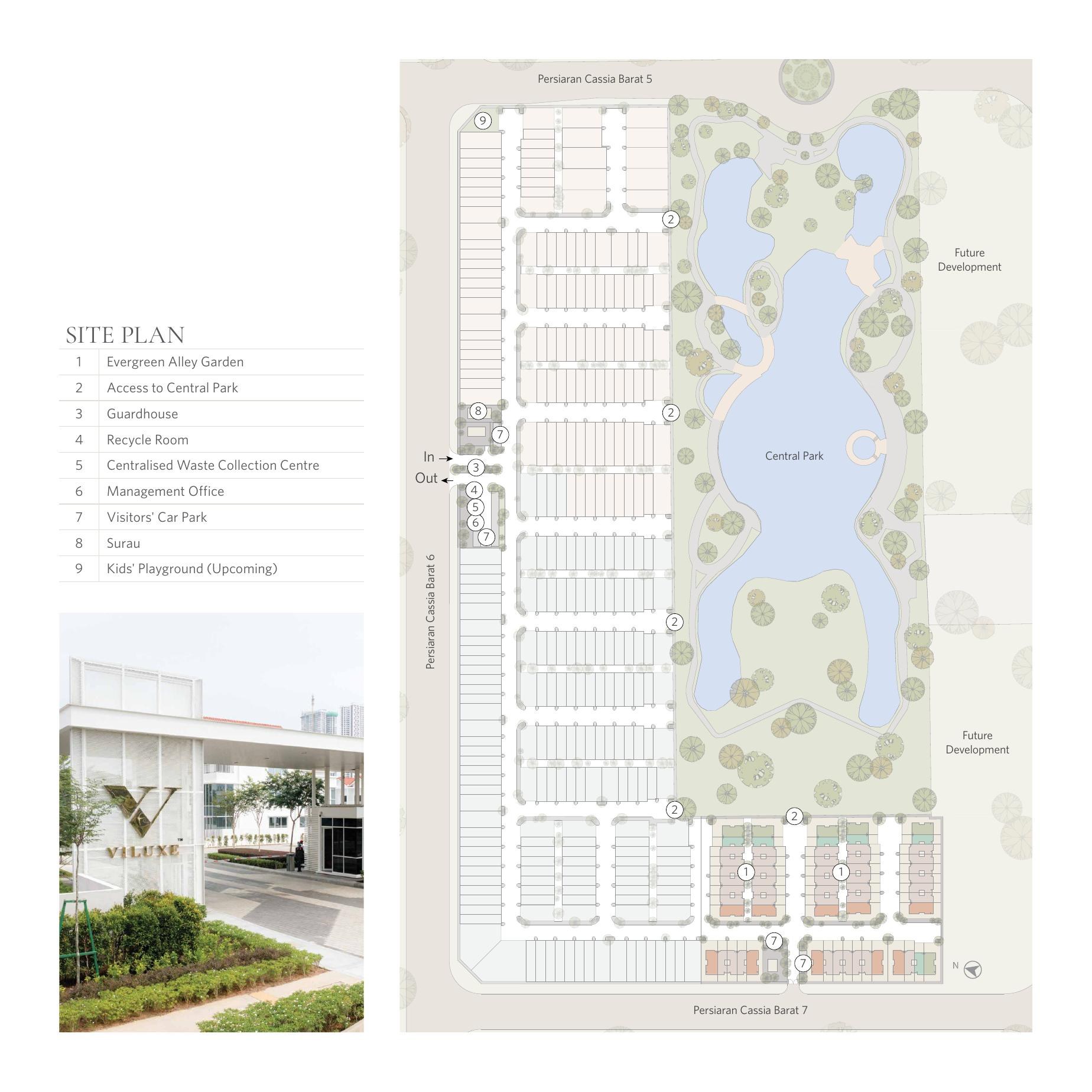 Viluxe Courtyard official site plan