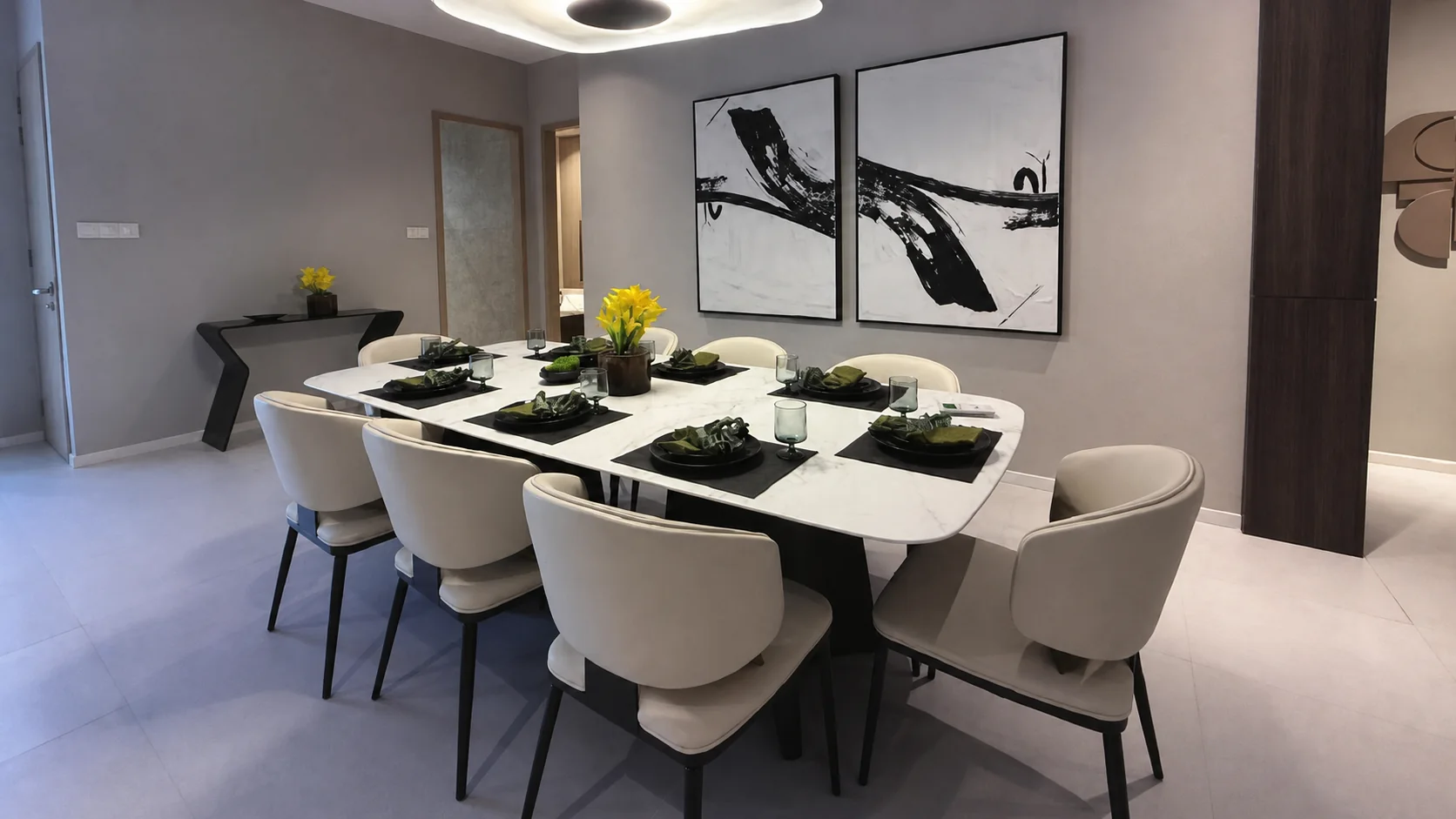 WaterStone show-unit dining room marketing visual